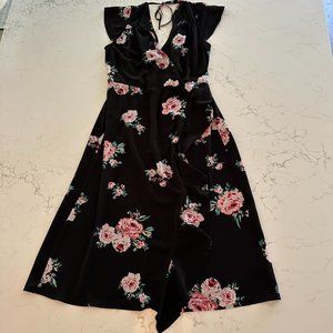 Xhilaration Flowy Floral Dress w/Ruffle Detailing